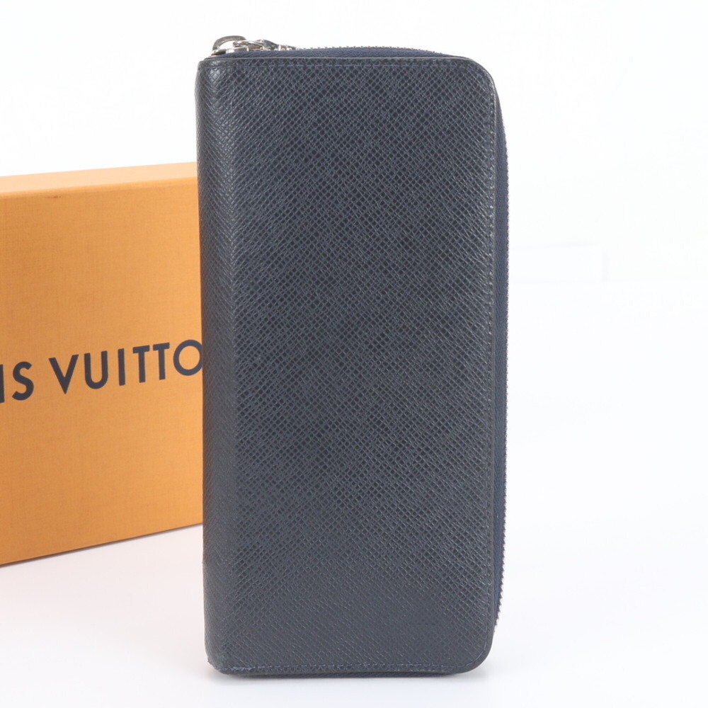 Louis Vuitton Damier Zippy Wallet Vertical M30510 Leather Long for Men